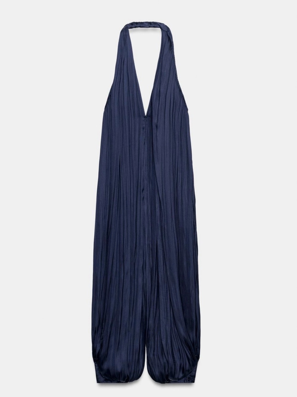 Deep Navy Halter Jumpsuit - Picture 7 of 9